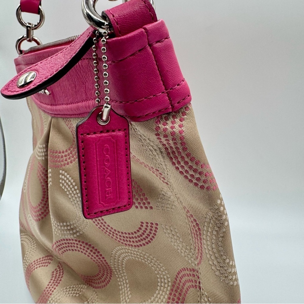 Coach Ashley Signature Op Art Shoulder Bag | Good Used Condition - Picture 6 of 12